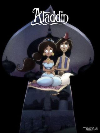 Disney films Tim Burton style: Aladdin