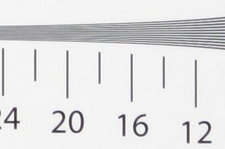 Resolution chart at iso 100