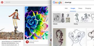 pinterest vs google