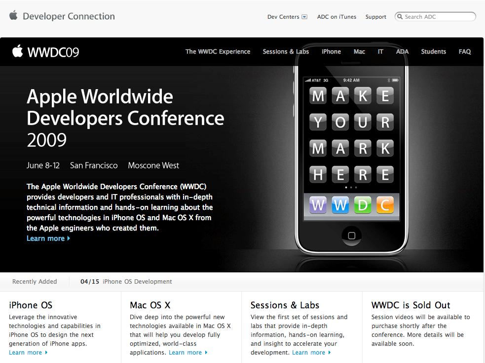 Apple WWDC 2009