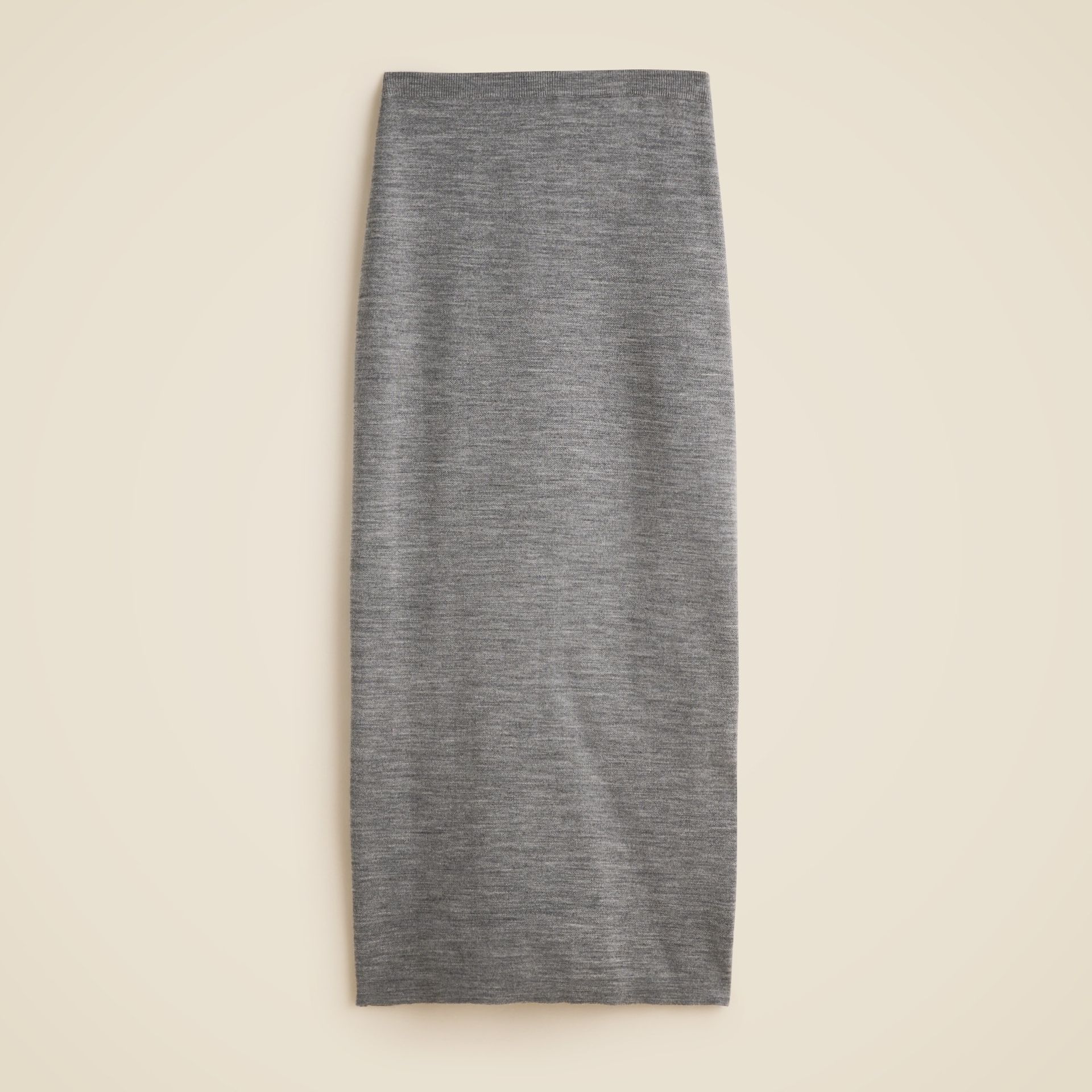 Sweater Midi Skirt in Double-Faced Merino Wool