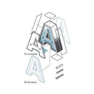 exploded typography