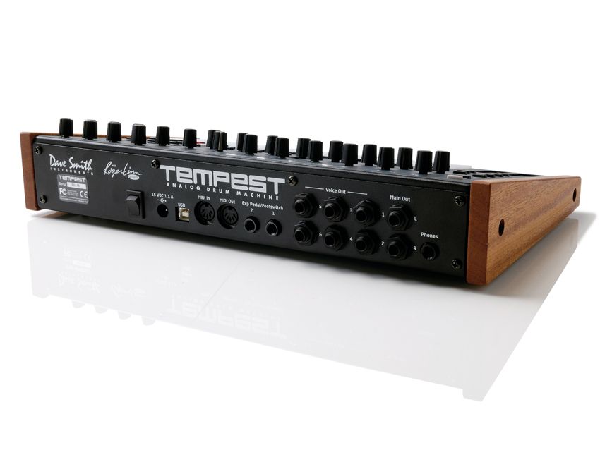 Stereo out and six individual voice outs to send to a mixer.