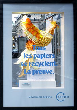 paper art billboard