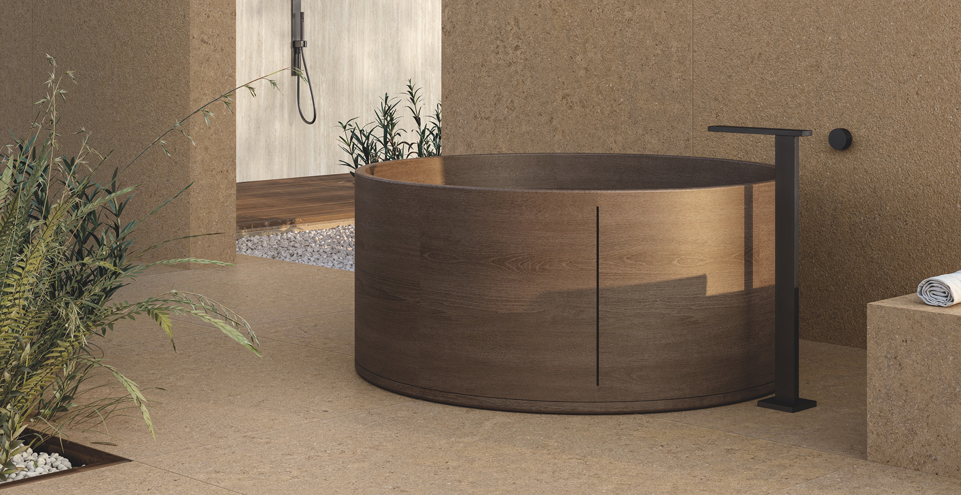 product shots of ariostea's elementae collection