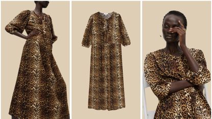 M&s leopard print dress best sale