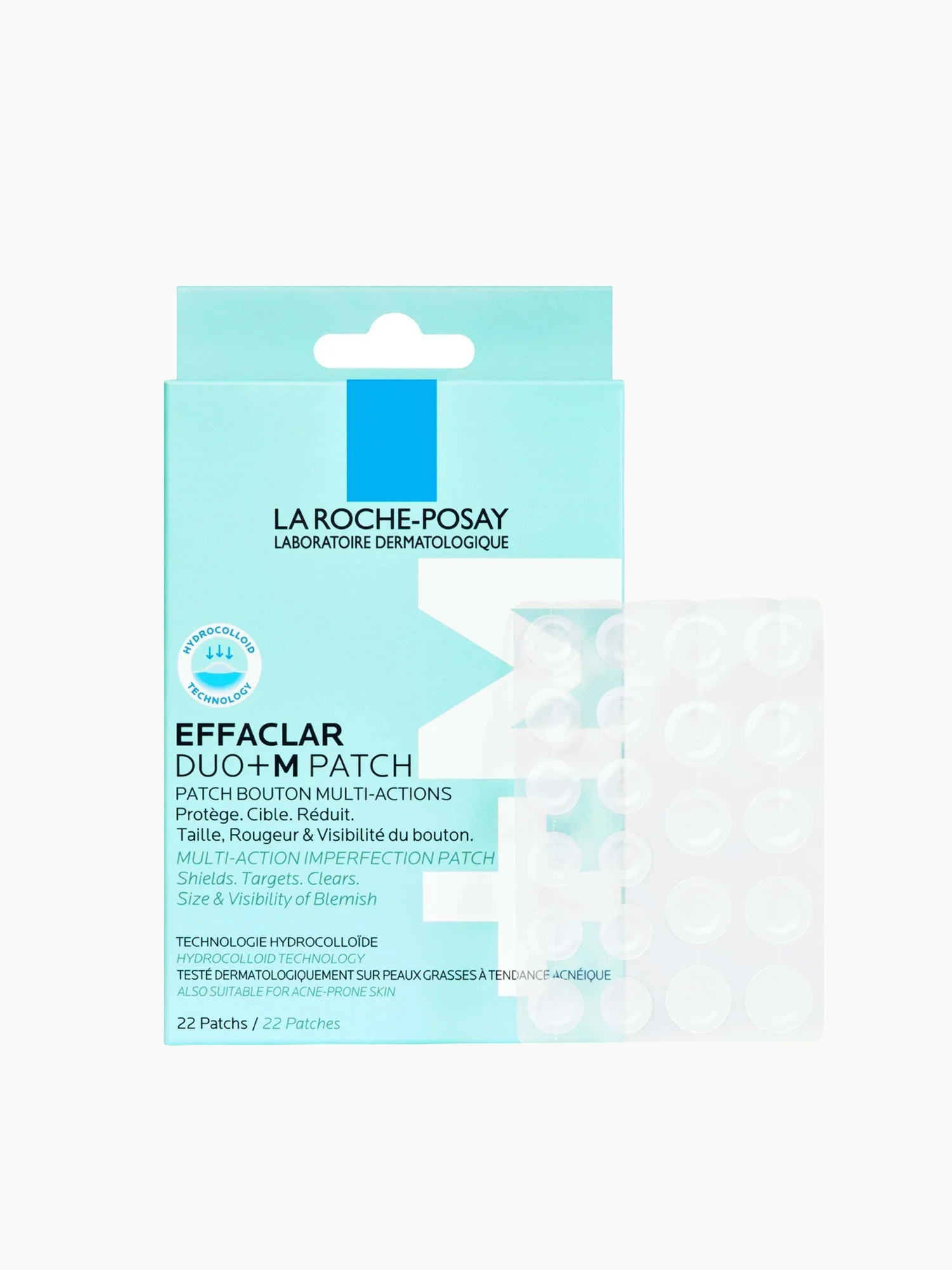 La Roche-Posay Effaclar Duo+m Patch, Multi-Action Imperfection Patch for Breakout-Prone Skin 22 Patches