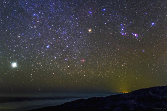 Jupiter and Orion Shine Over Canary Islands in Dazzling Night Sky Photo ...