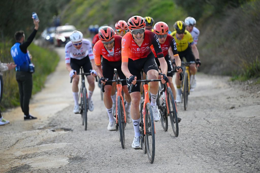 UBEDA SPAIN FEBRUARY 12 Ben Turner of Great Britain and Team INEOS Grenadiers competes during the 3rd Clasica Jaen Paraiso Interior 2024 a 1583km one day race from Baeza to Ubeda on February 12 2024 in Ubeda Spain Photo by Tim de WaeleGetty Images