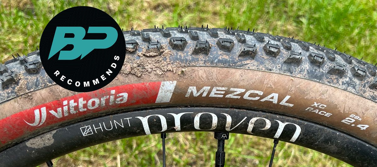 Vittoria Mezcal XC Race Formulation tire fitted to a Hunt Proven wheel