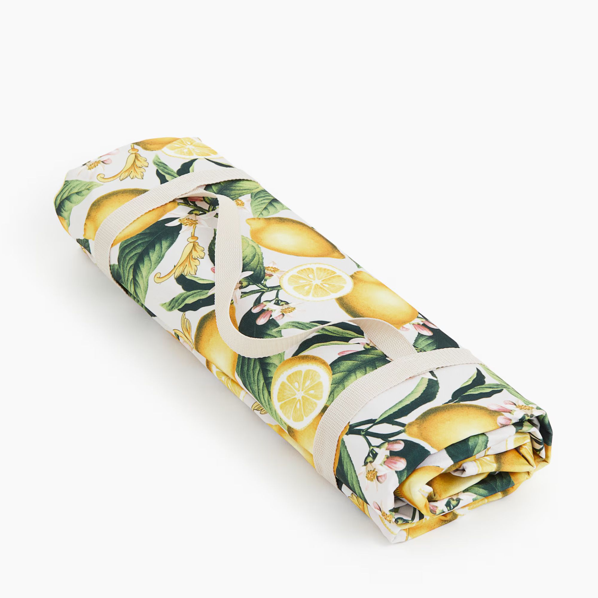 H&M lemons picnic blanket with holder