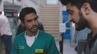 Rash lashes out at Tariq in Casualty.