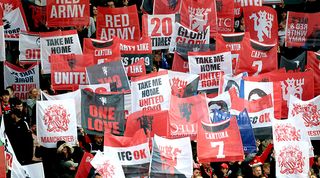 Manchester United flags