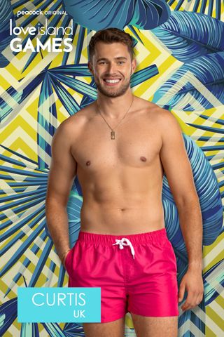 Curtis in a cast portrait for Love Island Games