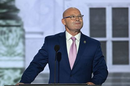 International Brotherhood of Teamsters President Sean O'Brien speaking at the 2024 Republican National Convention