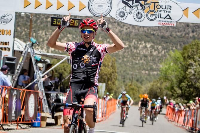 Daniel Jaramillo wins the Gila Monster stage in 2014.