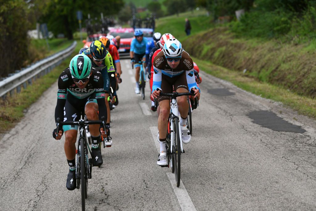 Cesare Benedetti, Francois Bidard in the breakaway during stage 12 at the Giro d'Italia
