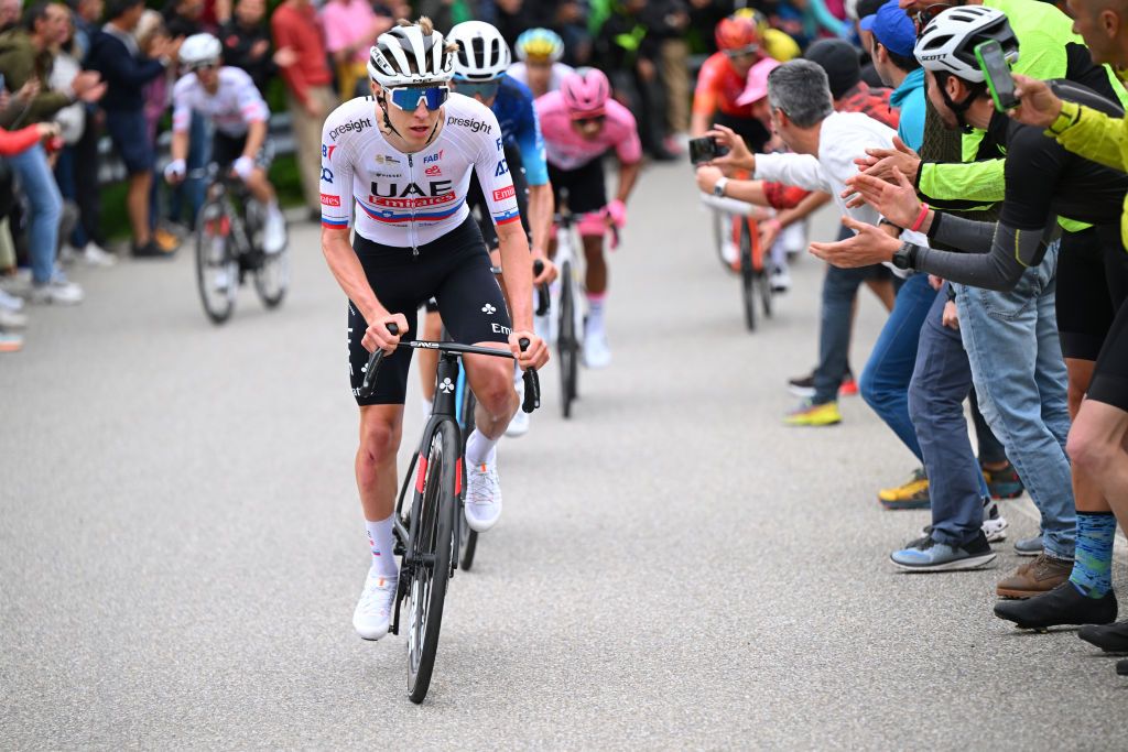Tadej Pogačar made his attack with 4.5km to go
