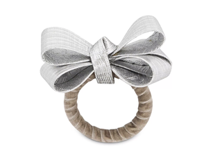 Bow tie napkin ring from Bloomingdale's.