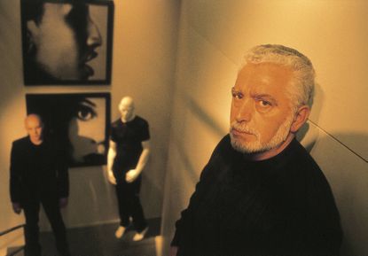 Portrait of Paco Rabanne in his studio