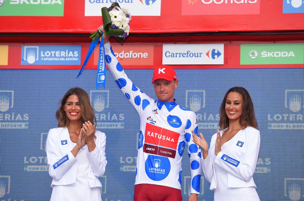 New KOM leader Sergey Lagutin (Katusha)