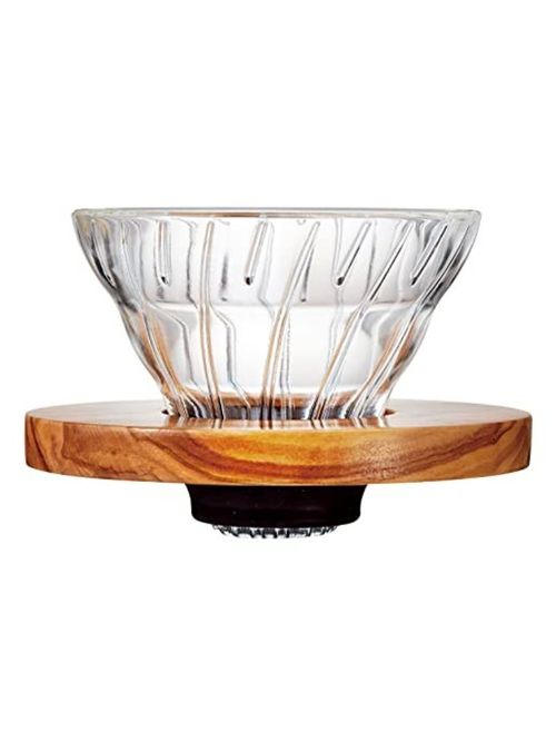 01 Glass Coffee Dripper -&nbsp; Olive Wood
