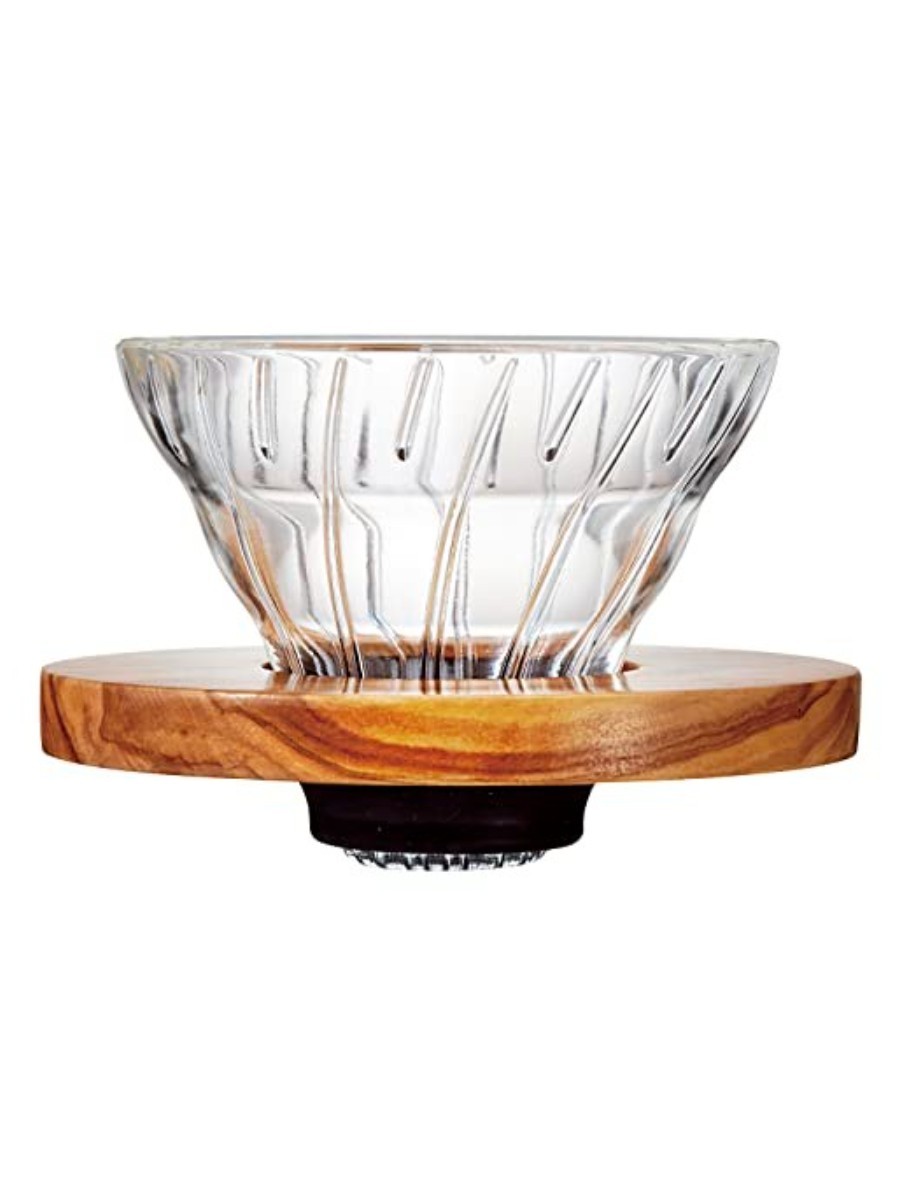 Hario olive wood coffee dripper