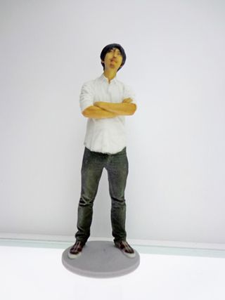 A 3D figure of Masashi Kawamura, founder of PARTY
