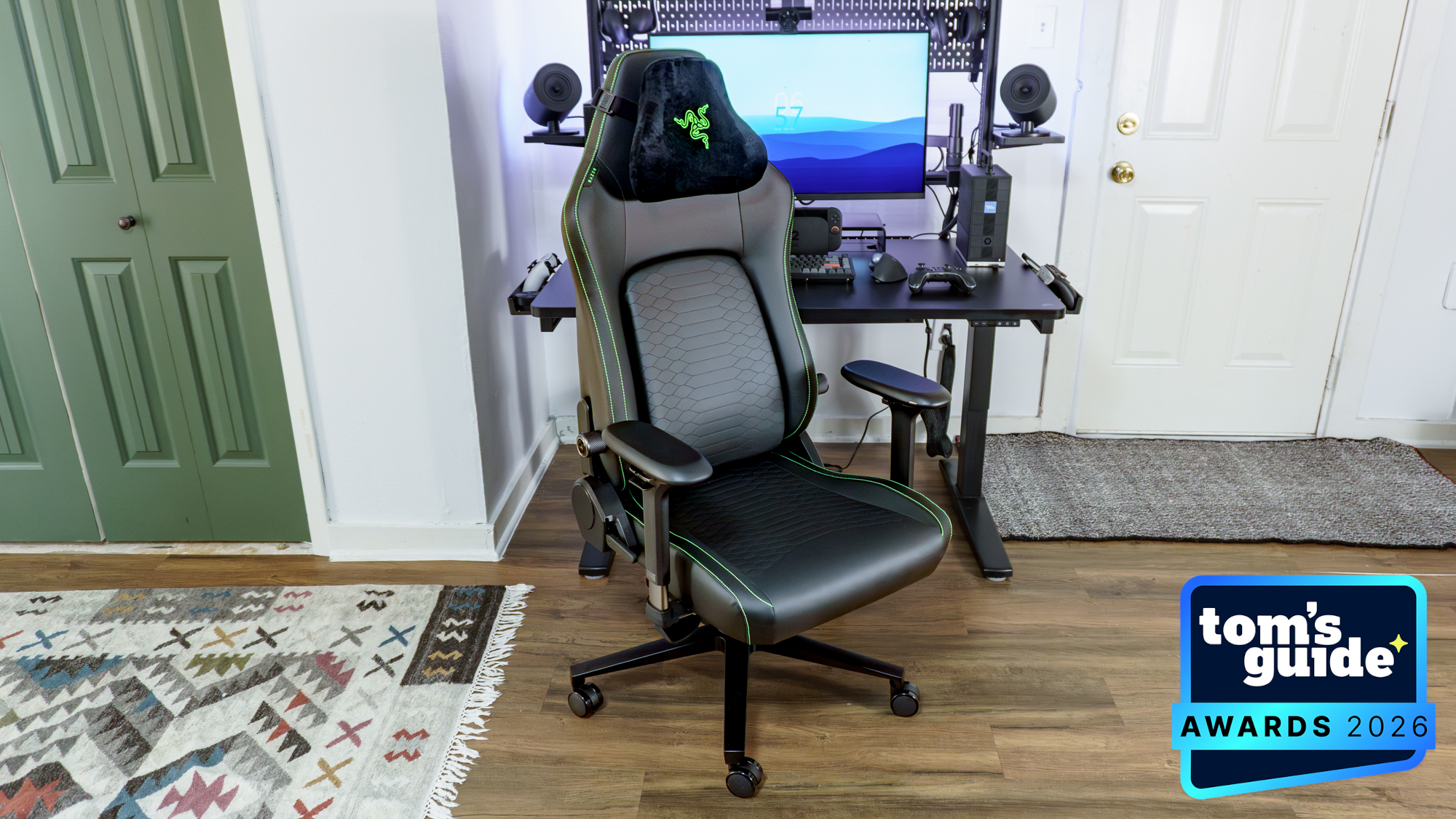 The Razer Iskur V2 NewGen gaming chair with a TG Awards 2026 badge