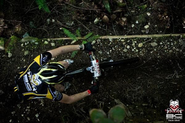 Tim Wilkins of South Africa was leading the men&rsquo;s Challenge race.