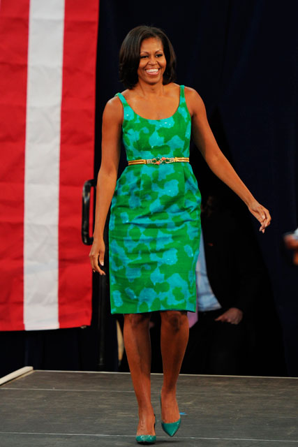 Michelle Obama shows she is the First Lady of fashion as she steps up the re election campaign Marie Claire UK