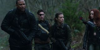 John Diggle, Deadshot, Lyla Michaels, and Cupid from the Suicide Squad on Arrow