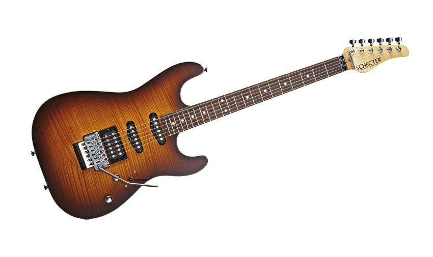 That's a contoured exotic top of bookmatched flamed maple draped over a double-cut alder body