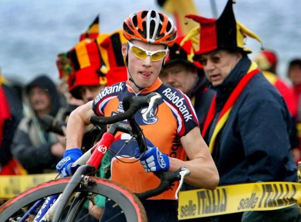 A very young Lars Boom at the start of his cyclo-cross dominance in 2003