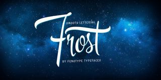Frost script font