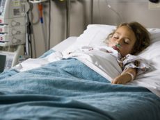 girl, hospital