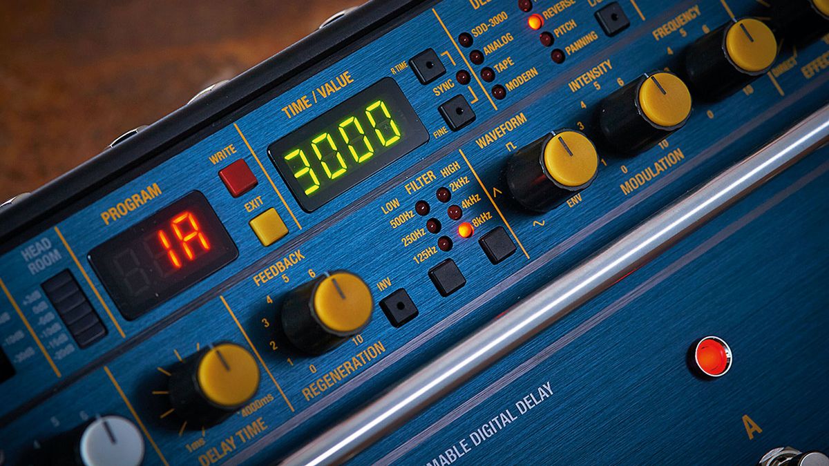 The SDD-3000's many delay types are quick and easy to move between