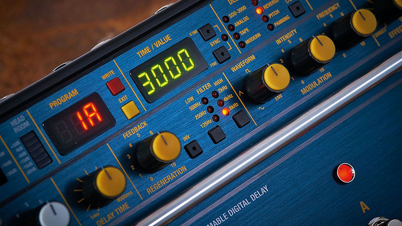 The SDD-3000's many delay types are quick and easy to move between