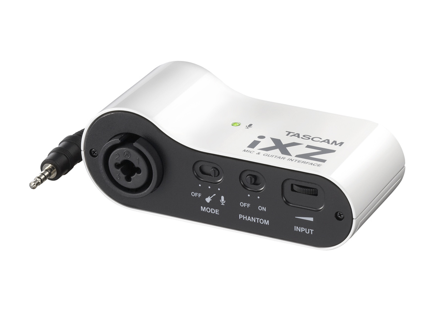 Tascam's iXZ has several input options. Click the image to see other views.