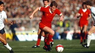 13 March 1982 Wembley - Football League Cup Final - Liverpool v Tottenham Hotspur - Kenny Dalglish of Liverpool - (Photo by Mark Leech/Offside/Getty Images)