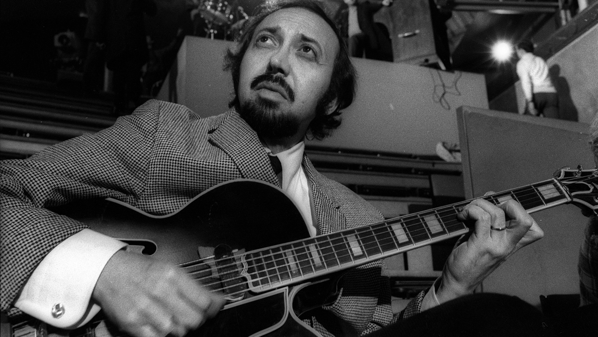 Barney Kessel (1923-2004), American jazz guitarist, on April 16, 1969.