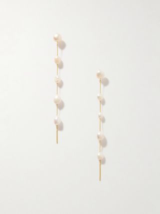 Atum Gold-Tone Pearl Earrings