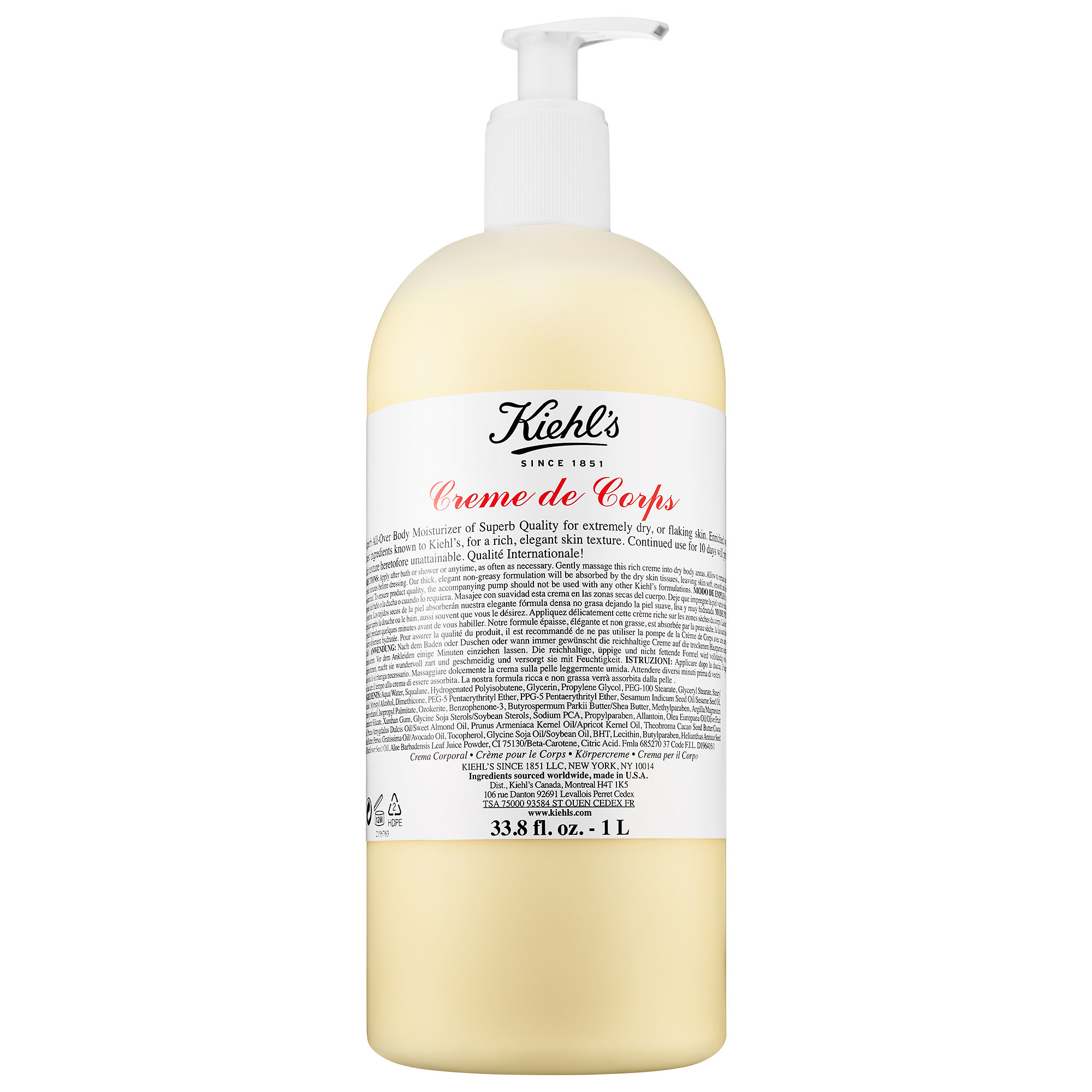 Crème De Corps Refillable Hydrating Body Lotion With Squalane