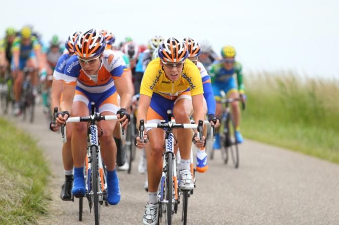 The Rabo Women were attentive throughout the stage, helping race leader, Iris Slappendel stay at the front and out of trouble in Zeeland's Ster Zeuwsche Eilanden