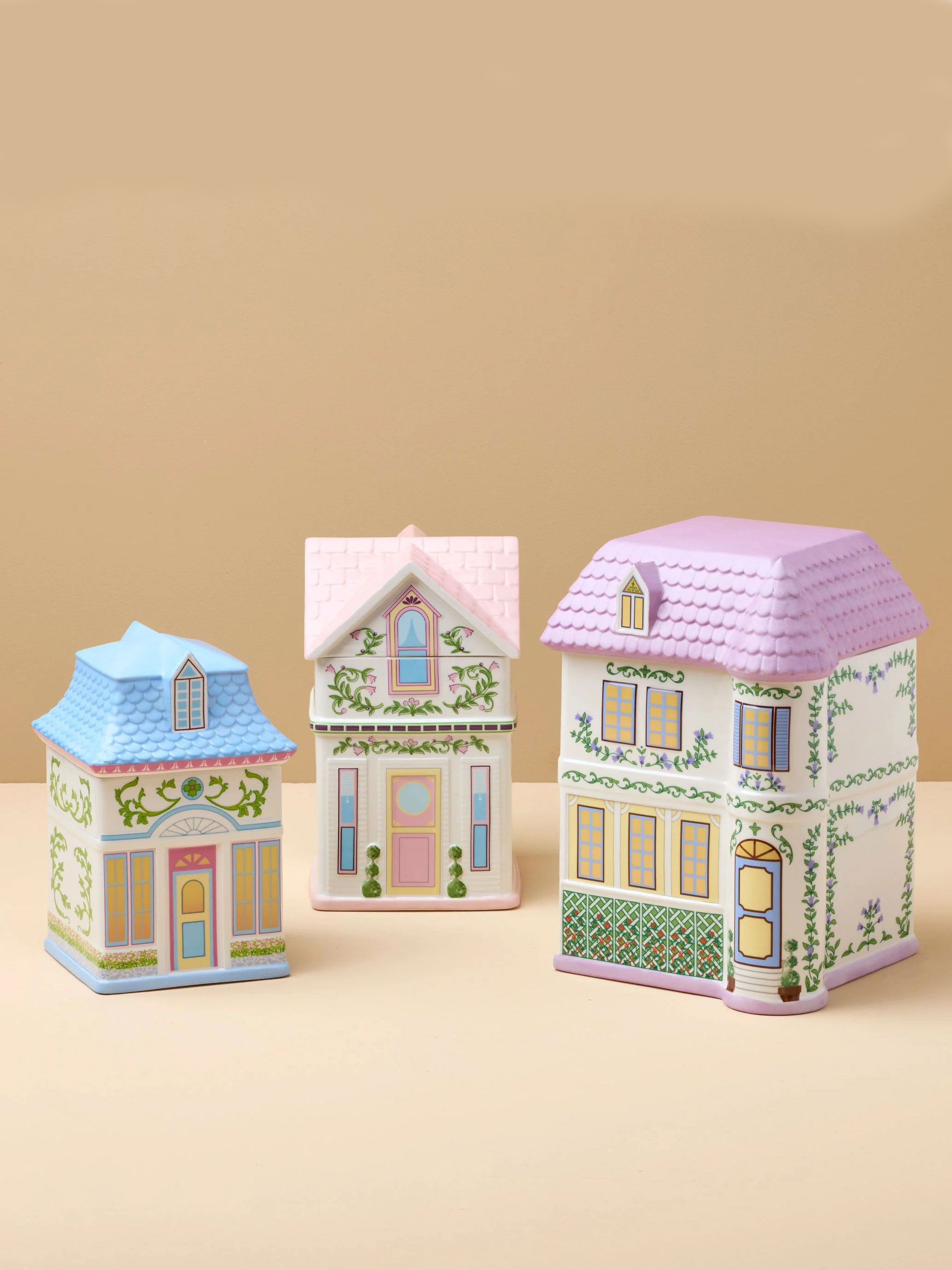 Lenox Village House Canisters – Set of 3