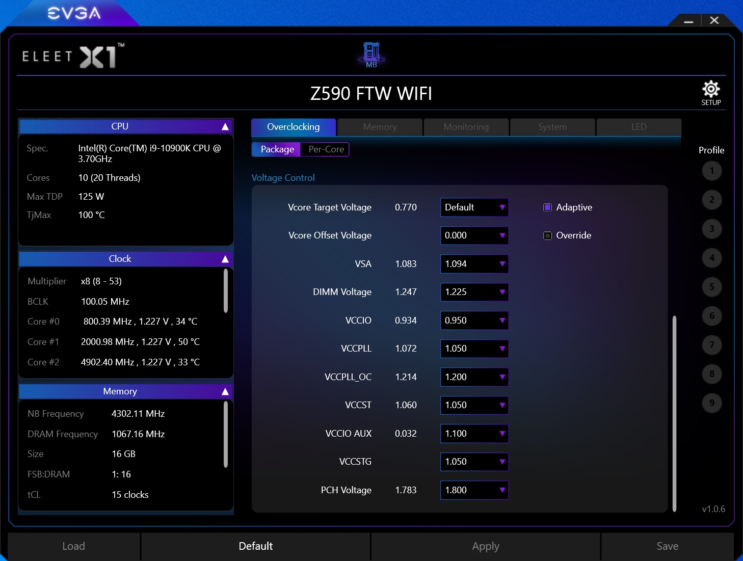 EVGA Z590 Dark - Software