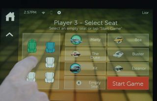 Dragon Drive uses voice recognition and seat location in its Name That Tune-style game. (Credit: Nuance)