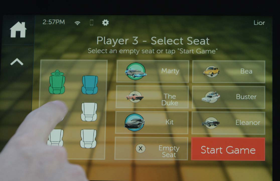 Dragon Drive uses voice recognition and seat location in its Name That Tune-style game. (Credit: Nuance)