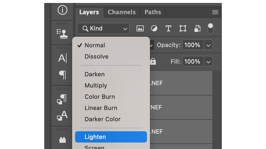 Adobe Photoshop editing interface