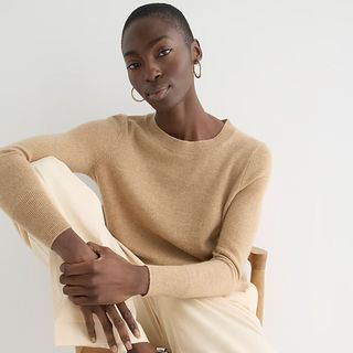 beige cashmere sweater